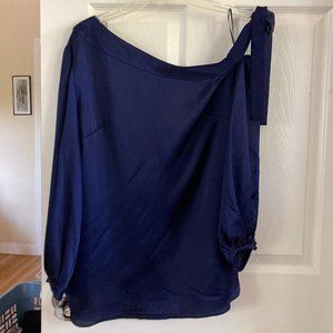 NWT Banana Republic Off the Shoulder Blue Top